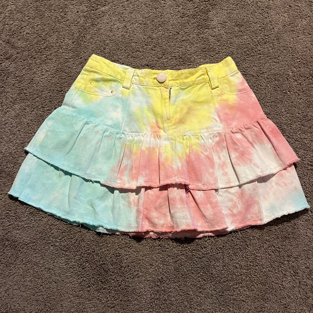 LoveShackFancy denim skirt
